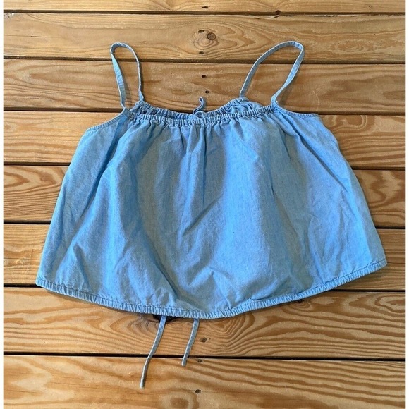 Madewell Tops - Madewell Sleeveless Denim Camisole Size Small Women’s Blue Back Button